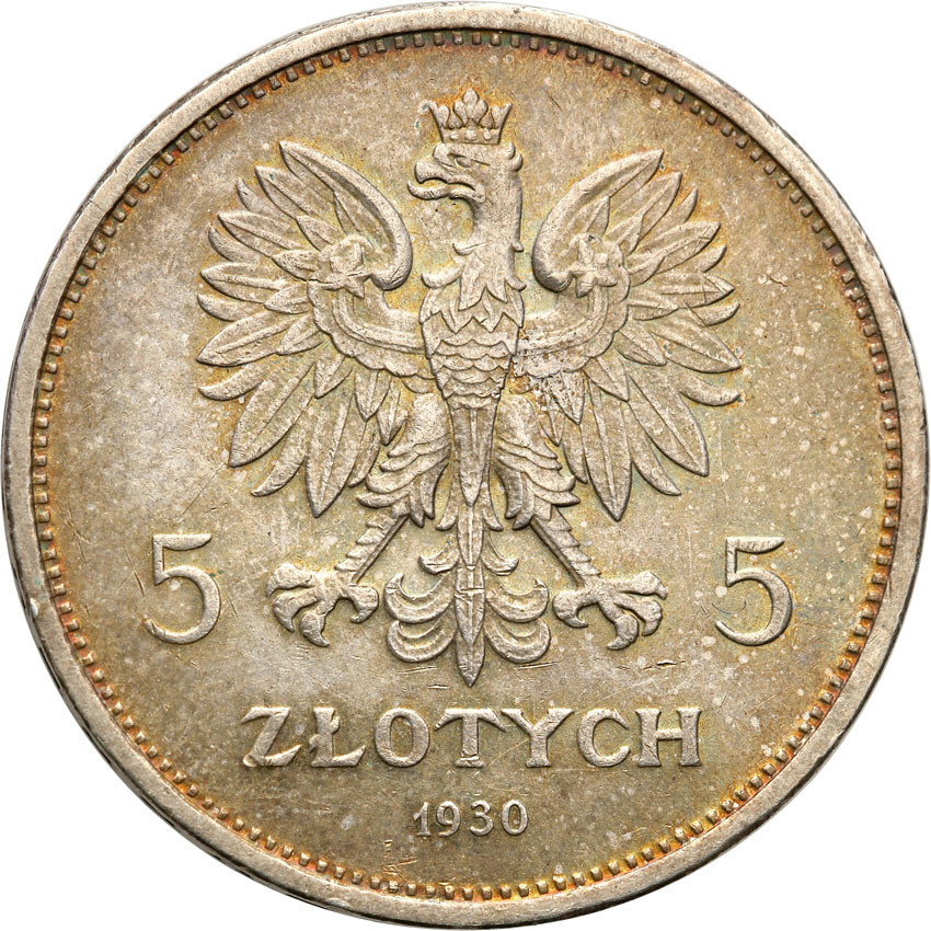 II RP. 5 złotych 1930 Sztandar